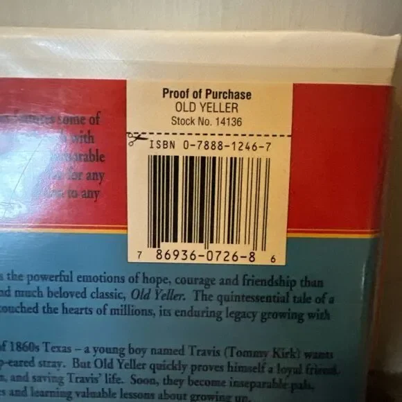 Old‎ Yeller (VHS, 1998, Clam Shell Animal Adventure Series - VOLUME 1) - Picture 4 of 7